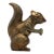 Vintage Large Brass Squirrel Figurine, Autumn Woodland Animal Decor For Sale