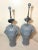 Pair of Vintage Figural Elephant Heavy Gray Painted Metal Electric Table Lamps For Sale - Image 4 of 12