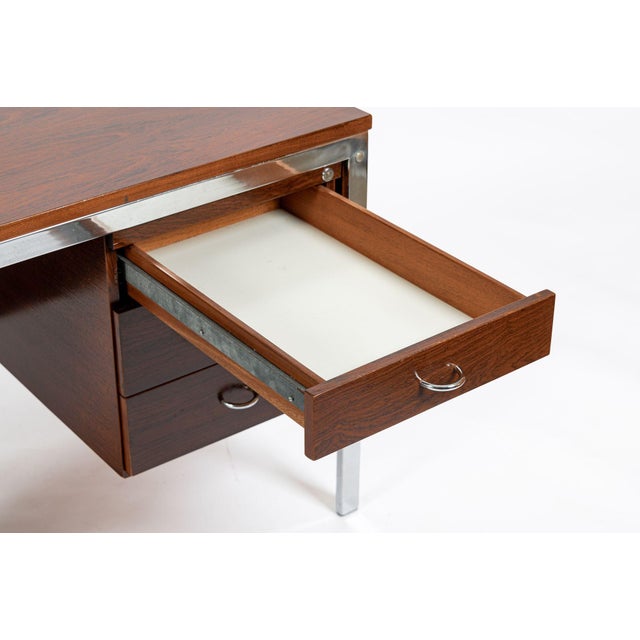 Mid Century Modern Rosewood Writing Desk by Jean Gillon for Italma, Made in Brazil For Sale - Image 13 of 18