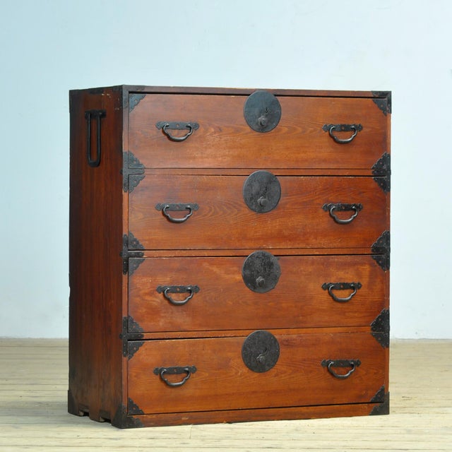 Japanese Tansu Chest of Drawers, 1870s For Sale - Image 15 of 15