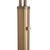 1960s Nova of California Moraga 3 Light Arc Floor Lamp, Bone Porcelain, Weathered Brass & Walnut, 4-Way Rotary Switch, Marble Base For Sale - Image 10 of 11