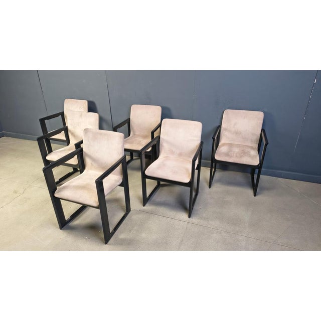 Vintage Dining Chairs attributed to Tobia Scarpa, 1970s, Set of 6 For Sale - Image 9 of 14