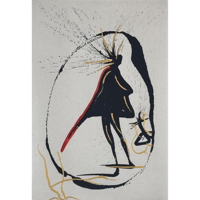 Abstract 1960s Share Dali Faust Vignettes Mephisto Hand Signed Number Etching Argillet Certification For Sale - Image 3 of 5