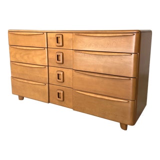 Mid Century Heywood Wakefield Lowboy Dresser For Sale