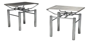 Hans Ullrich Bitsch, Chrome Plated Steel, Aluminum, Stools, Germany, 1980s