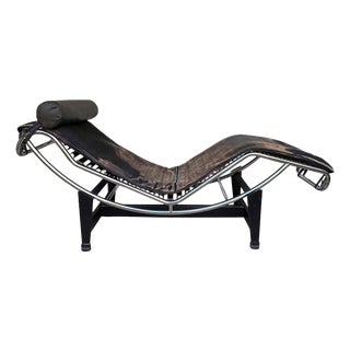 LC4 Chaise Lounge by Le Corbusier, Pierre Jeanneret & Charlotte Perriand for Cassina, 1970s For Sale