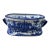 Large Vintage Blue & White Viscaya Ceramic Cachepot Centerpiece Bowl For Sale
