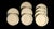 English English Creamware Dinner Service, Hicks, Meigh & Co., Green Border, 21 Plates For Sale - Image 3 of 10