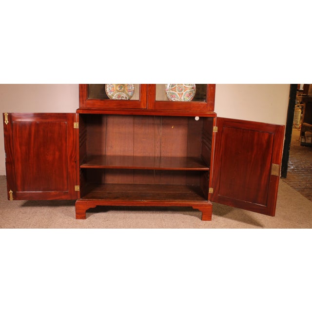 Wood Antique George III Mahogany Library For Sale - Image 7 of 16