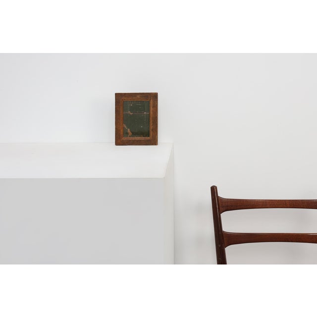 A charming small rustic photo frame from early‑20th‑century France, crafted in solid wood with a deep rebate and glazed...