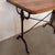 Bistro Table in Oak with Metal Legs, in Very Good conditions. Designed 1960 to 1969