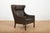 Model 2204 Wingback Armchair in Leather with Wood Legs by Børge Mogensen for Frederica, 1963 For Sale - Image 9 of 13