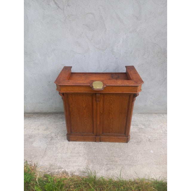 Vintage Trade Counter in Oak, 1890s For Sale - Image 6 of 18