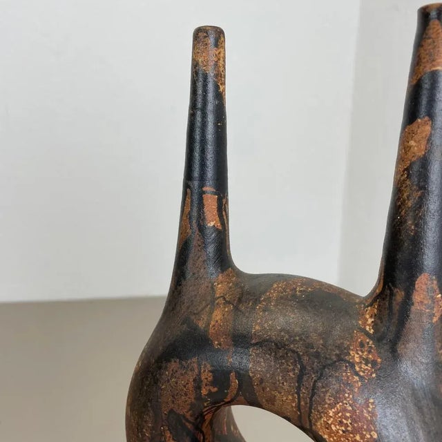 Vintage Ceramic Studio Pottery Vase from Gerhard Liebenthron, 1977 For Sale - Image 15 of 18