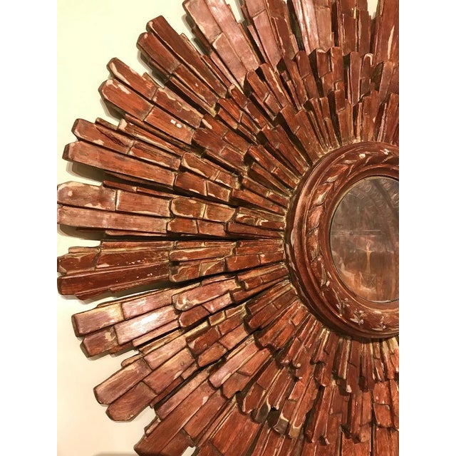 Mid Century Italian Red Starburst Mirror by Palladio For Sale - Image 11 of 12