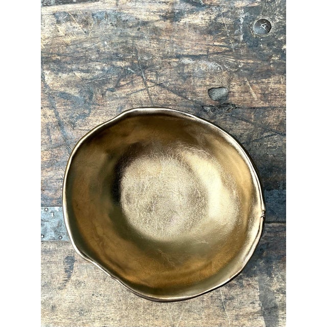 Vintage Original Slab Built Studio Pottery Bowl For Sale - Image 9 of 12
