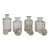 Four Vintage Dimiutive Cut & Pressed Glass Spirit Decanters C1940 For Sale - Image 18 of 18