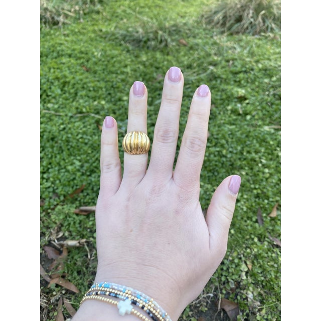 Ring Size 5.5 Length: 5/8 in. Weight: 8.8 dwts. SKU: R2302 A Couple Of Things to Note: * This is a vintage item and may...