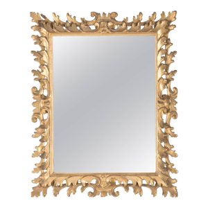 Italian Rococo Giltwood Tabletop Vainty Mirror