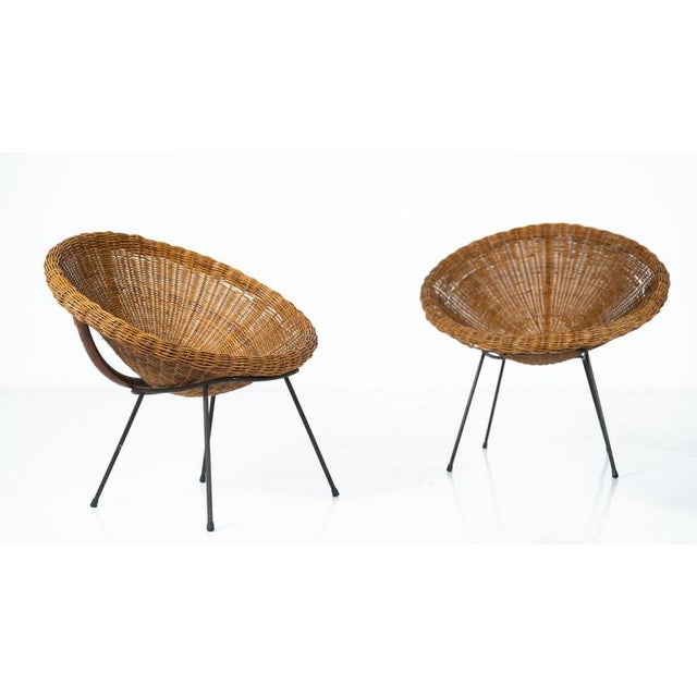 Mid-Century Rattan Armchair, 1970s For Sale - Image 13 of 17