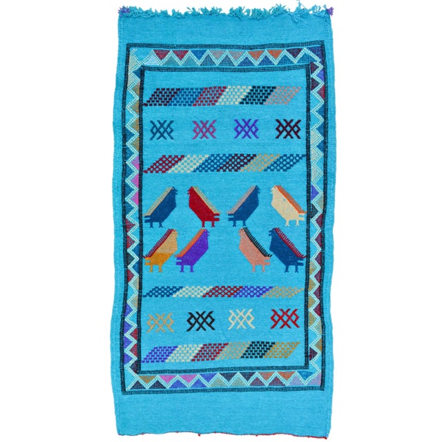 Late 20th Century Late 20th Century Vintage Moroccan Rug - 3'3'' X 1'7'' For Sale - Image 5 of 5