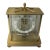 Vintage Kieninger & Obergfell Brass and Glass Mantle Clock For Sale
