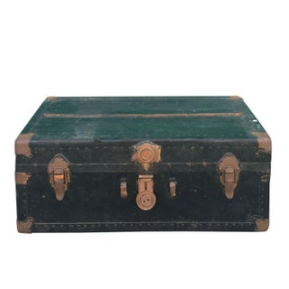 Antique Black Trunk For Sale