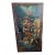 Extra Large Castilian Imports Vintage Painting on Wood With Birds and Flowers (70 X 38 X 1.1 Inches) For Sale