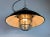 Black Enamel and Cast Iron Industrial Cage Pendant Light from Elektrosvit, 1960s For Sale - Image 17 of 18