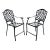Martha Stewart Living Collection Cast Aluminum High Patio Pool Arm Chairs - Pair For Sale