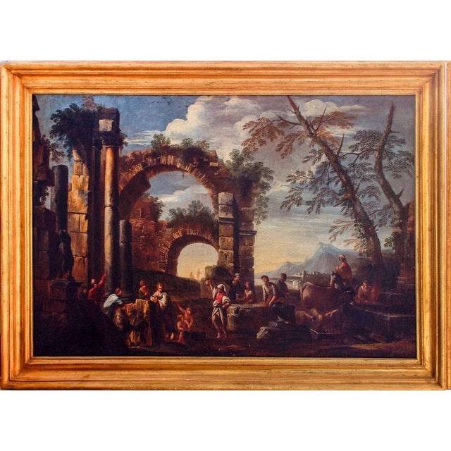 Roman Ruins with Figures is an original artwork realized by the Italian artist Giovanni Ghisolfi in the second half of the...