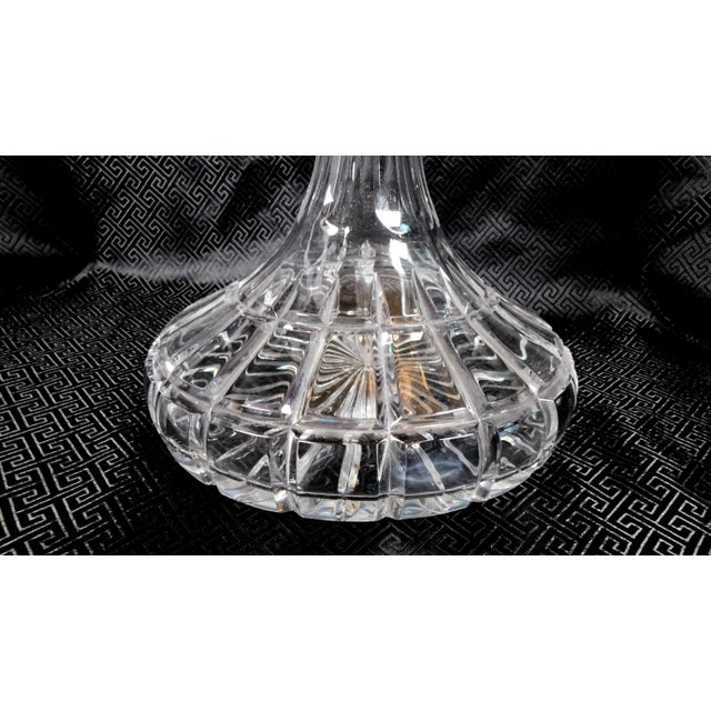 This is a cut crystal ships decanter marked Towle in the Riviera pattern from 1982. The decanter is spotlessly clean,...