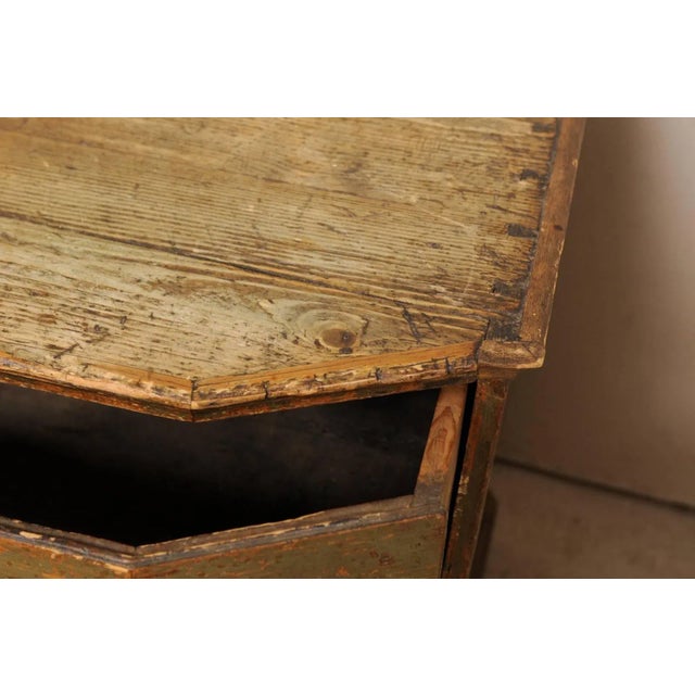 Brown 18th Century Italian Hand-Painted Wood Commode For Sale - Image 8 of 10