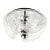 XL Space Age Mid-Century Glass Ceiling Light/Flush Mount Wave/Futura Model by Koch & Lowy for Peill & Putzler, Germany, 1970s For Sale