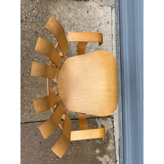 Frank Gehry for Knoll "Hat Trick" Armchair. 4 AVAILABLE! Priced separately! Chairs are very clean and solid! Dated 1995....