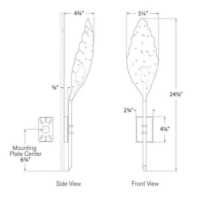 Modern Julie Neill for Visual Comfort Signature Dumaine Single Pierced Leaf Sconce in Polished Nickel For Sale - Image 3 of 3