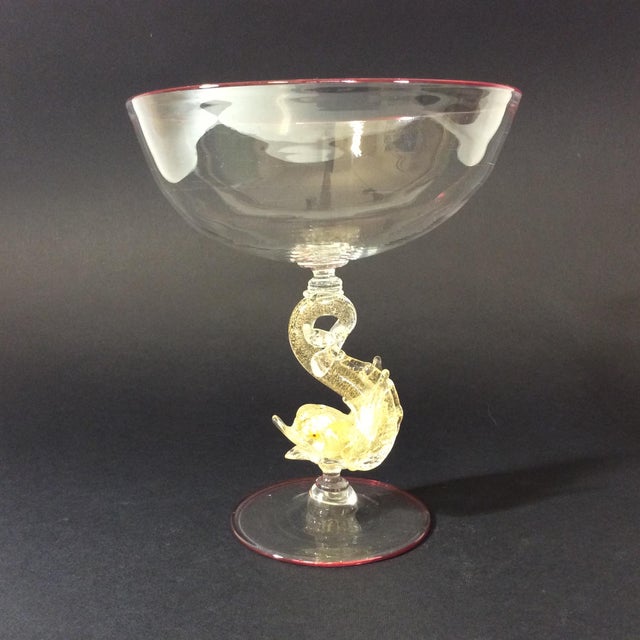 Glass Murano Blown Glass Centerpiece, 1980s For Sale - Image 7 of 7