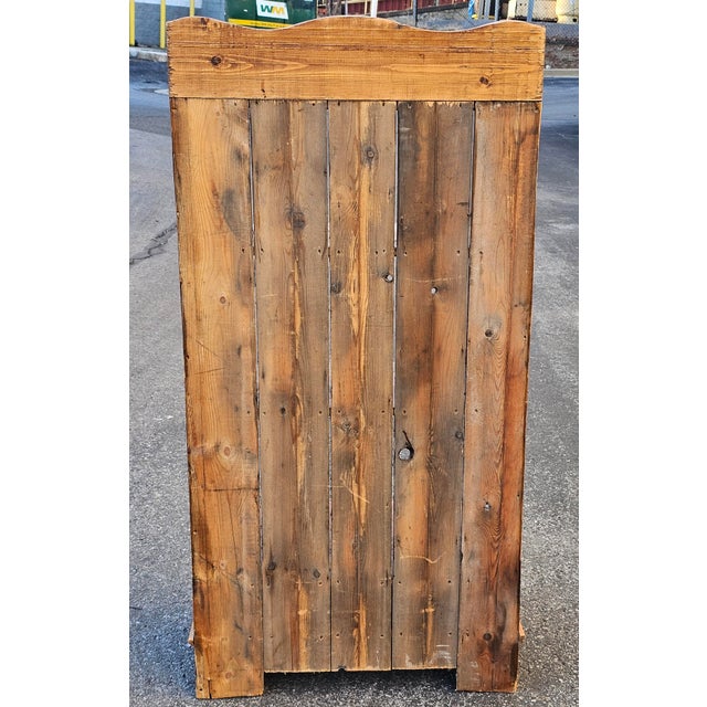 American Primitive Waterfall Rustic Pine Bookcase For Sale - Image 9 of 14