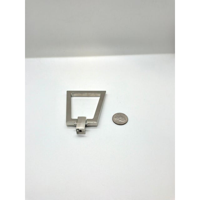 Modern Baker Modern Pull Polished Nickel For Sale - Image 3 of 3