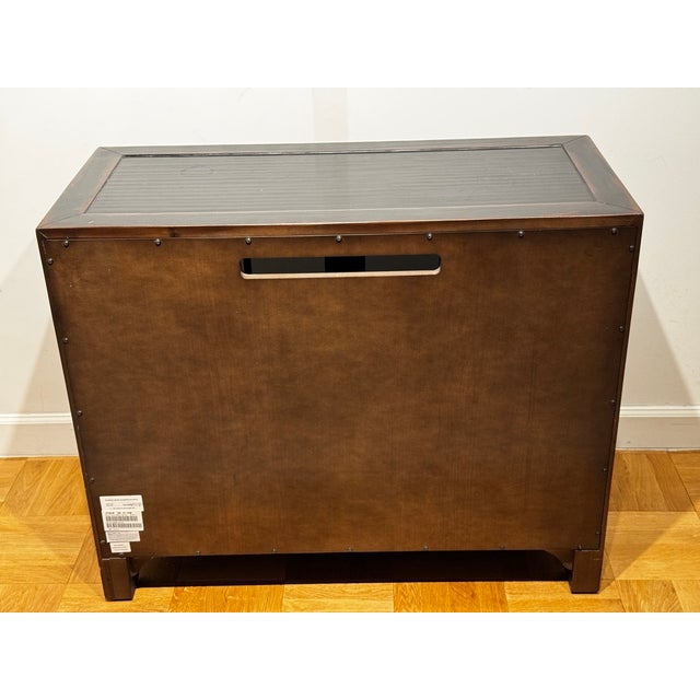 Ethan Allen Ming Small Media Cabinet in Aged Ember Black, 2017 For Sale - Image 15 of 18