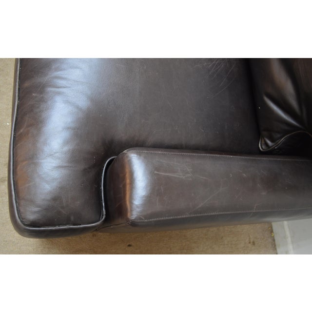 Baker Leather Sofa For Sale - Image 16 of 18