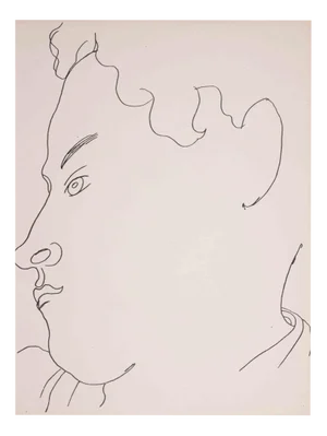 Jean Cocteau, Portrait de Jean Desbordes, Lithograph, 1929