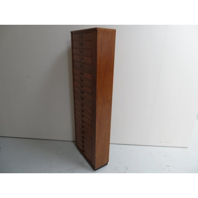 Brown Vintage Watchmaker's Cabinet with Drawers, 1950s For Sale - Image 8 of 12
