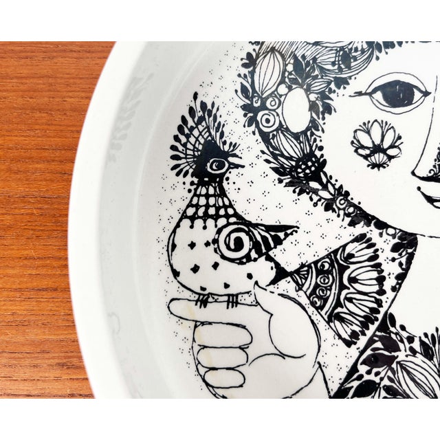 Mid-Century Modern Danish Flora Bowl by Bjørn Wiinblad for Nymölle, Denmark, 1960s For Sale - Image 5 of 11