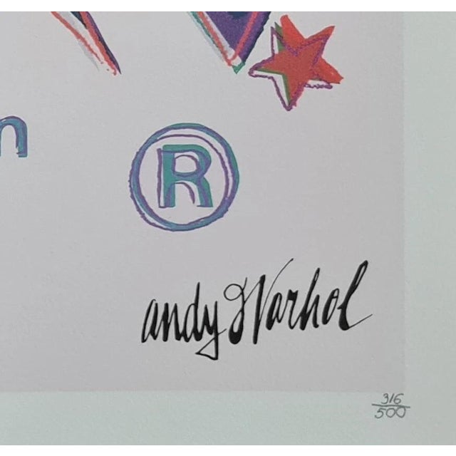 Printmaking Materials After Andy Warhol, Paramount, 1980s, Lithograph For Sale - Image 7 of 9