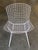 Mid-Century Modern White Wire Side Chair Atributed to Harry Bertoia for Knoll, Pair Circa 1952 For Sale - Image 3 of 9