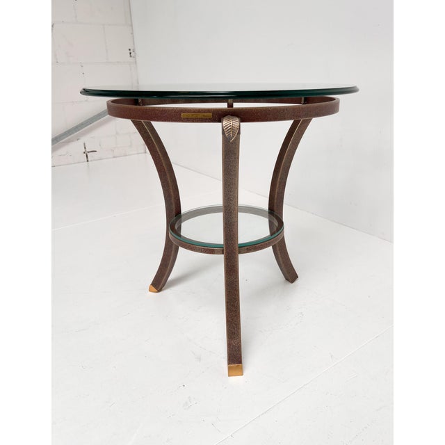 Metal Art Deco Side Tables by Pierre Vandel, 1960s, Set of 2 For Sale - Image 7 of 12