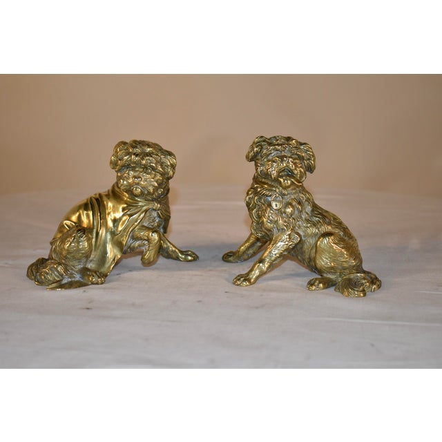 Pair of 19th Century French Bronze Brussels Griffon Figures For Sale - Image 9 of 12