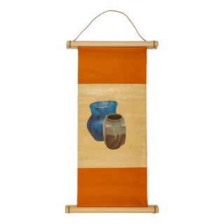 Japanese Ceremonial Silk Wall Tapestry by Renaras For Sale