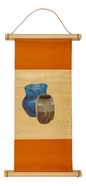 Japanese Ceremonial Silk Wall Tapestry by Renaras